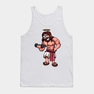 Jesus Working Out Tank Top